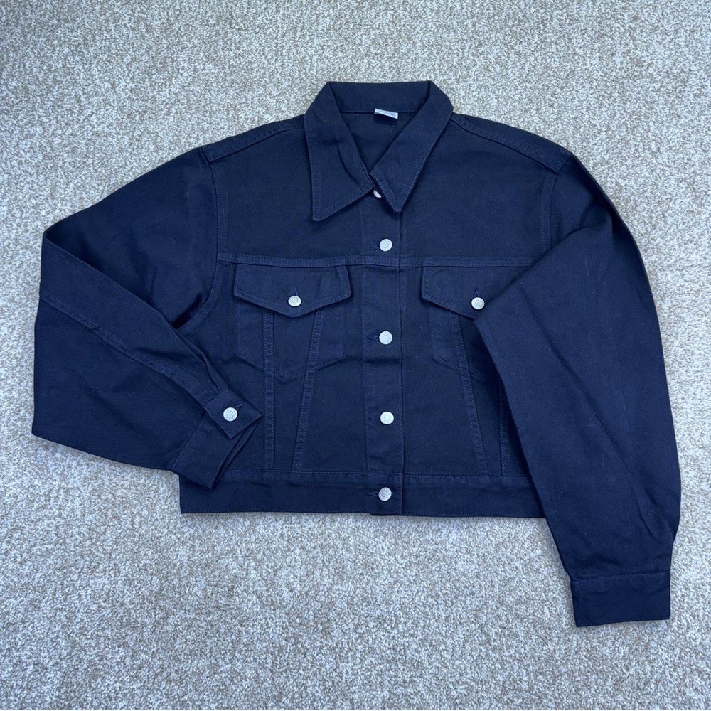 VTG Denim Jeans Jacket Blue Womens Size M Crop USA Made